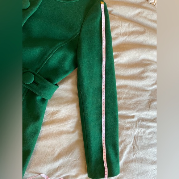 Banana Republic Wool Blend Collarless Coat, in Green, Size US S - Picture 11 of 12